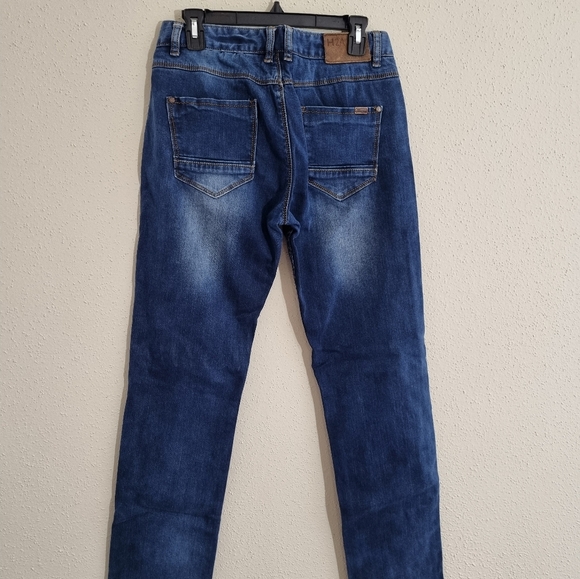 A2A11 jeans blue straight leg button fly Size W 33 - Picture 13 of 13